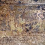 Audience hall, west bay, west wall view of fresco depicting the six kings of known world in late antiquity
